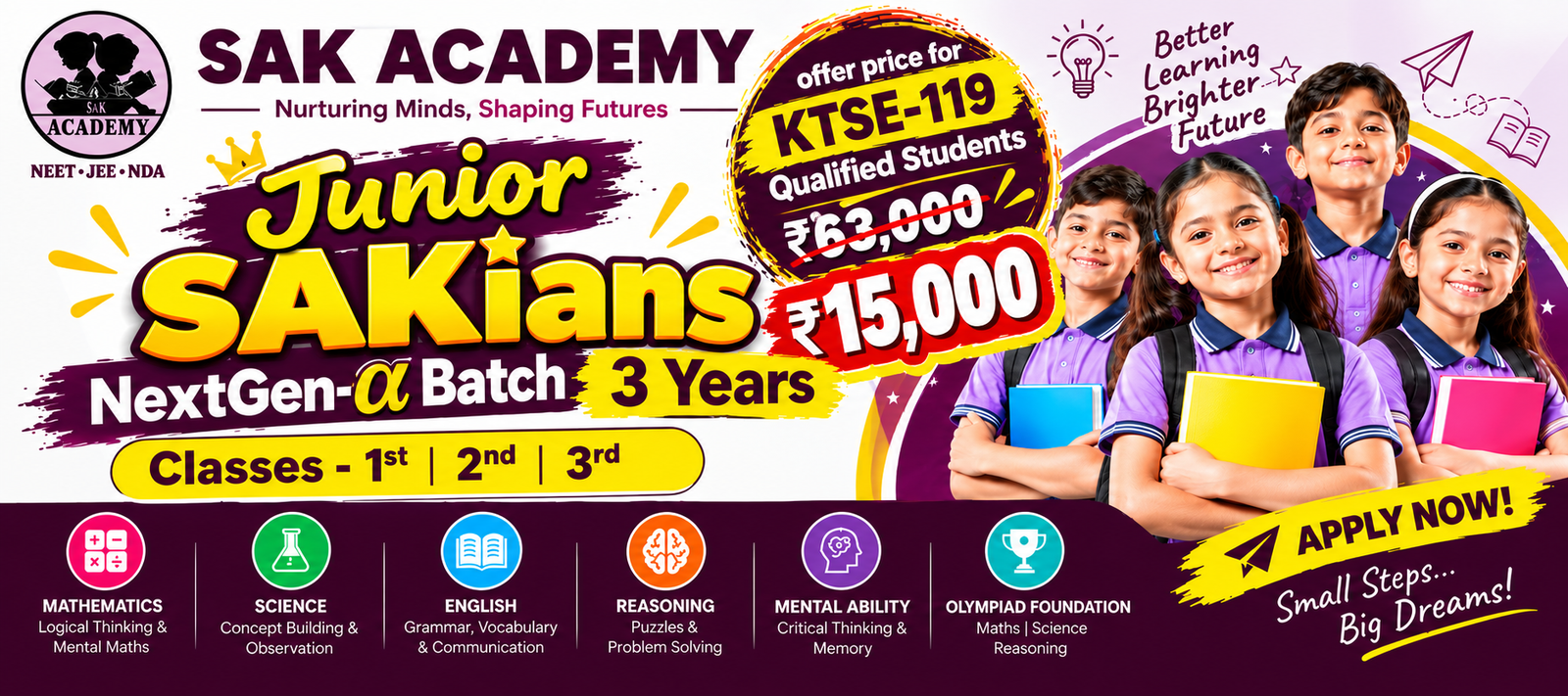Junior SAKians NextGen-α Batch