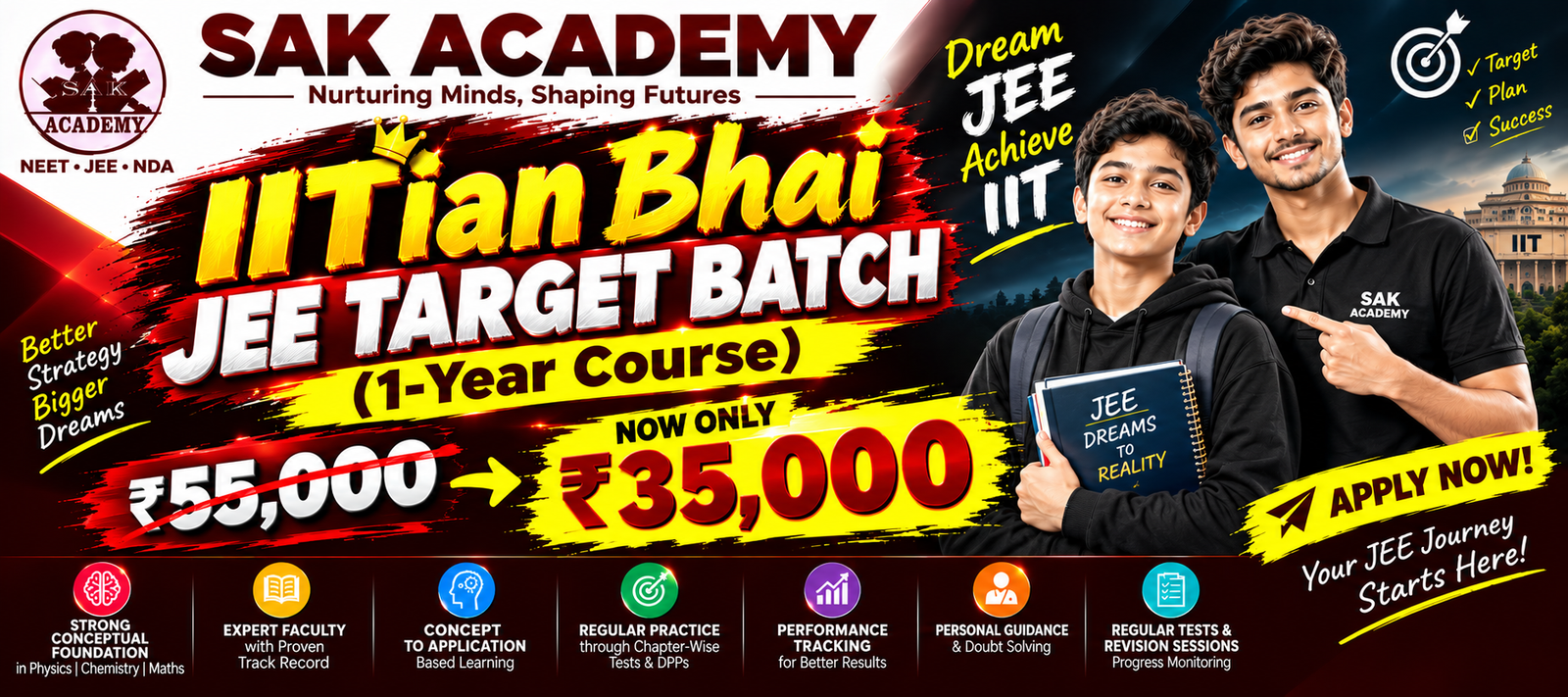 IITian Bhai JEE Target Batch (1-Year Course)